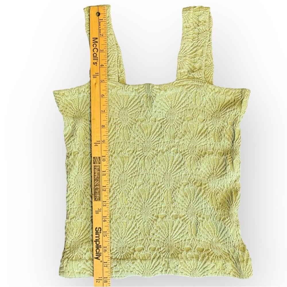 Automet Sleeveless Tank Top Crop Green Sage Summer Resort XL 2XL NWT - Picture 5 of 7